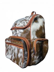 Mochila de Cuero Genuino Hecha a Mano, Estilo Vintage, para Viajes, Portátil, Escuela, Multifuncional, 20-35L, con Cierre y Letra Personalizable, Unisex - Product Image 3