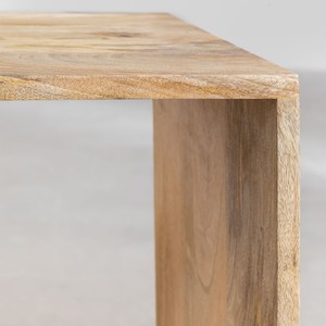 Table d'appoint en bois de manguier Vandana Amber Contour - Product Image 4