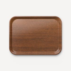 Plateau de service en bois écologique avec poignées, plateau rectangulaire en bois pour table basse, cuisine, plateau décoratif - Product Image 3