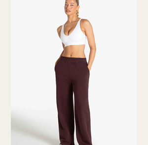 Pantalon de jogging décontracté personnalisé pour femme, coupe large, en molleton de coton, idéal pour l'extérieur, vente en gros - Product Image 4