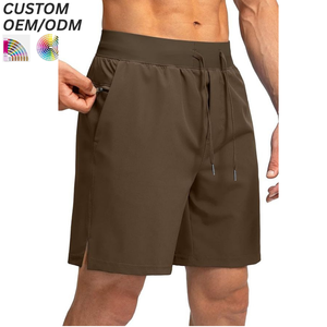 Shorts de bain unis pour hommes, coupe décontractée, confort estival, respirants, écologiques, imperméables, anti-UV, avec logo personnalisé, support OEM ODM - Product Image 3