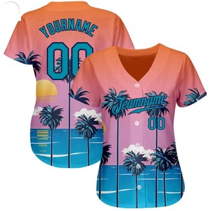 Camiseta de Béisbol y Sóftbol para Hombre, Color Verde Lima, Cuello en V, Manga Corta, Sublimada, 100% Poliéster, 240g, Uniforme de Equipo Personalizado - Product Image 5
