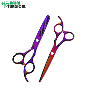 Proveedor de Instrumentos Quirúrgicos de Acero Inoxidable OEM, Juego de Tijeras para Cortar y Entresacar Cabello para Barbería - Product Image 2