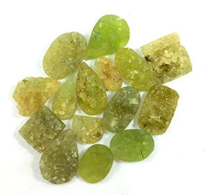 Hermoso Cabujón de Prehnita, Cabujón Druzy, Piedra Preciosa Suelta para la Fabricación de Joyas, Piedra Natural Hecha a Mano - Product Image 3