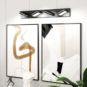 Applique murale de salle de bain moderne, élégante et minimaliste à 4 lumières, en chrome, LED, économe en énergie, facile à installer pour l'éclairage du miroir - Product Image 1