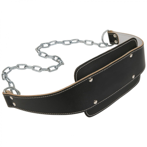 เข็มขัดนีโอพรีนปรับระดับได้พร้อมโซ่เหล็ก เข็มขัดยกน้ำหนักแบบหนาสำหรับเพาะกาย เข็มขัดนีโอพรีนสำหรับดิปบาร์ - Product Image 4