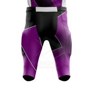Ensemble d'uniformes de football américain professionnels pour hommes, 100 % polyester, imprimé par transfert thermique, grande taille, nom d'équipe personnalisé, sangles élastiques - Product Image 3