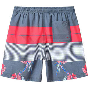 กางเกงชายหาดขายส่งสำหรับผู้ชาย ผ้าโพลีเอสเตอร์/ผ้าฝ้ายแคนวาส ระบายอากาศได้ดี กันยับ เอวยางยืดปานกลาง สไตล์ลำลอง ปรับแต่งได้ - Product Image 2