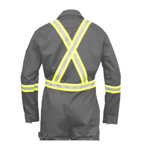 High Quality Hi-Vis Waterproof Cotton Fireproof Work Suits 2-Piece <b>Jacket</b> Pant <b>Worker</b> Uniform Reflective Safety Flame Resistant - Product Image 6