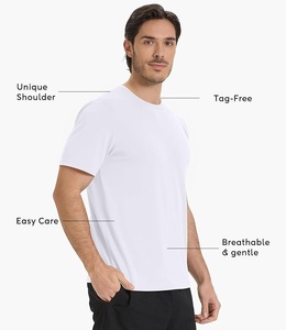 Camiseta de Manga Corta para Hombre, Verano, 230g, Algodón Peinado, Marca de Moda, Corte Holgado, Color Liso, con Estampado de Dibujos Animados - Product Image 4