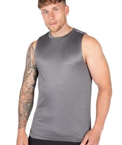 เสื้อกล้ามออกกำลังกายผู้ชายทรงสลิมฟิต ผ้าโพลีเอสเตอร์ สำหรับวิ่งและฝึกกล้ามเนื้อ สวมใส่สบาย ขายดีที่สุด - Product Image 1
