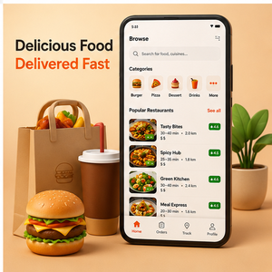 Logiciel complet de livraison de repas pour MAC/Linux, plateforme de coordination des commandes et des livraisons via Internet (Stock) - Product Image 5