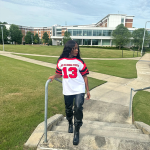 Camiseta de la Hermandad Griega Delta para Mujer, 100% Algodón Transpirable, Ropa con Letras Griegas Impresas Personalizadas, OEM Disponible, Camisetas de Hockey sobre Hielo - Product Image 3