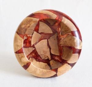 Bol à salade artisanal en bois d'acacia, écologique, durable, qualité alimentaire, texture naturelle, bol à fruits, ensemble avec logo personnalisé - Product Image 2