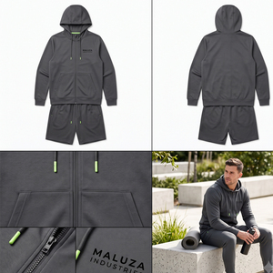 Conjunto Deportivo de Verano Unisex de Talla Grande, Personalizado, Ecológico, 100% Poliéster, de Secado Rápido y Transpirable, de Dos Piezas, para Deportes al Aire Libre y Gimnasio - Product Image 4