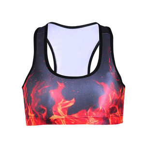 Soutien-gorge de sport sans couture avec impression de logo personnalisé, vêtements de sport respirants de haute qualité, soutien-gorge à bas prix - Product Image 1