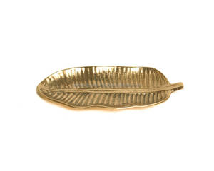 Bandeja de Metal con Diseño de Hojas Hecha a Mano para Uso Multipropósito – Organiza Joyas y Llaves o Sirve Chocolates y Postres con Estilo - Product Image 5