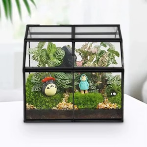 Terrarium en verre haut de gamme, décoration de table luxueuse pour la maison, le bureau, le café, l'entrée et l'aménagement intérieur moderne - Product Image 4