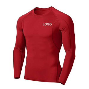 Custom Breathable Quick Dry Rash Guard Men Long Sleeve Compression Spandex Cotton BJJ MMA Gym Workout Shirt OEM Service - Product Image 5
