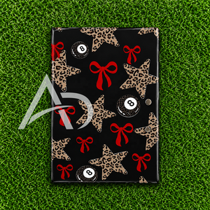 Custom Printed Acrylic Eyelash Tile with Leopard Stars <b>Red</b> <b>Bow</b> Ball Design With Magnets For Lash Tweezers Top Selling Lash Tiles - Product Image 4