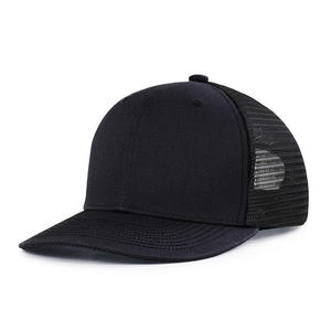 Unisex 5-Panel Mesh Snapback <b>Hat</b> Breathable Adjustable Flat Brim Casual Cap Spring <b>Summer</b> Red - Product Image 3