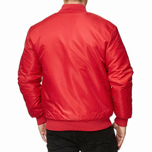 Blouson Bomber Rouge pour Hommes Perfectionists, Hiver, Résistant au Vent et à l'Eau, Fermeture Éclair, Col Montant, Coupe Classique, Polyester - Product Image 2