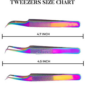 Pinzas con Punta de Fibra, Herramientas de Acero Inoxidable de Precisión con Punta Fina para Manualidades y Proyectos de Aficionados, Pinzas Antiestáticas con Punta de Fibra - Product Image 2
