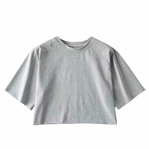 Top Corto de Algodón para Mujer, Ropa Casual, Venta al Por Mayor, Bajo MOQ - Product Image 6