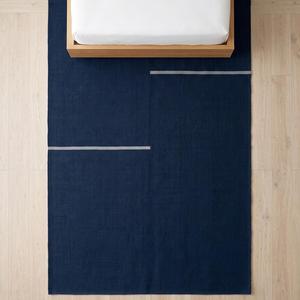 Tapis Kilim Moderne en Laine Tissé Main à Tissage Plat Bleu Marine Design Uni Antidérapant Usage Commercial Poil Moyen Décoration Intérieure - Product Image 5