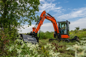 Mini-excavatrice Kubota 1T 1.8T 2.5T, micro-excavatrice sur chenilles hydraulique, petite pelle pour jardin, ferme, construction, prix d'usine OEM - Product Image 5