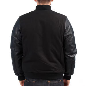 Blouson universitaire confortable et personnalisé pour homme, grande taille, en laine de haute qualité, col montant, écologique, séchage rapide, hiver 2025 - Product Image 3
