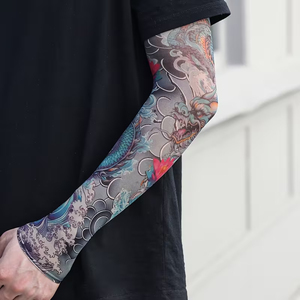 Nuevos diseños geniales de mangas para brazos, arte corporal temporal de larga duración, cubierta de tatuaje de manga completa para hombres y mujeres. - Product Image 4
