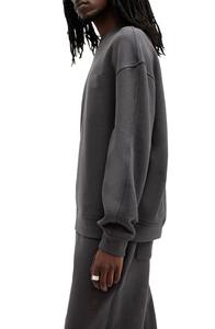 Sweat-shirt personnalisé à manches longues multicolore col rond avec impression en relief, fourniture ODM pour l'hiver, haut confortable en polyester uni pour homme - Product Image 3