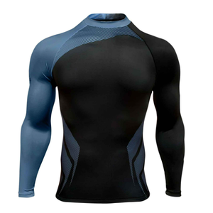 Stylish Polyester <b>Men</b> Rash Guard With Comfortable Fit Breathable Fabric And Modern Sportswear Appeal - Product Image 1