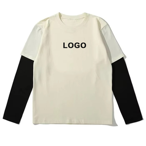 Men's Black Oversized T-Shirt With <b>White</b> Contrast Trim And Front Logo Print Casual Knitted Short Sleeve O-Neck Style - Product Image 6
