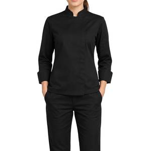 Uniformes de Chef Unisex 100% Algodón Manga Larga Transpirable con Cierre de Botones Marca EVERGREEN Ropa de Cocina para Restaurante Bar ODM - Product Image 3
