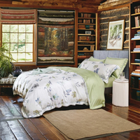Ensemble de literie 4 pièces ultra-doux à rayures, écologique, 200 fils, toutes saisons, en coton et polyester, tailles California King, Queen, Twin, vente en gros