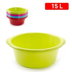 Barreno - Cubeta Redonda de Plástico de 15 Litros, Color Rojo - Product Image 3