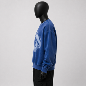 เสื้อสเวตเชิ้ตคอกลมวินเทจสำหรับผู้ชาย |   เสื้อสตรีทแวร์แบบสวมหัวขนาดใหญ่พิเศษ 400 GSM รุ่นสั่งทำพิเศษ |   เสื้อสเวตเชิ้ตผ้าฝ้ายฟลีซเนื้อหนา - Product Image 4