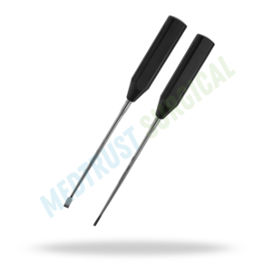 Osteótomos de eje delgado de 11.5 pulgadas, instrumento quirúrgico neurológico para corte óseo preciso y descompresión espinal - Product Image 3