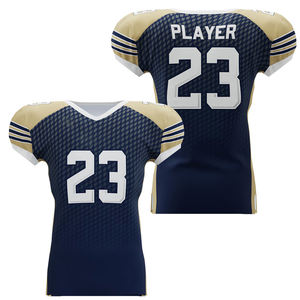 High Quality Breathable Moisture-Wicking Quick Dry American Football Jersey Heat-Transfer Printed Half Sleeve 100% Polyester for - Product Image 6