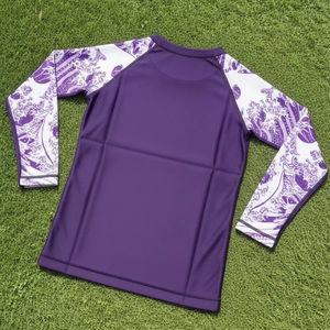 OEM ODM Men's Long Sleeve Rash Guard Spandex/Polyester Breathable Quick Dry Eco-Friendly UV Protection for Gym <b>Surfing</b> Diving - Product Image 3