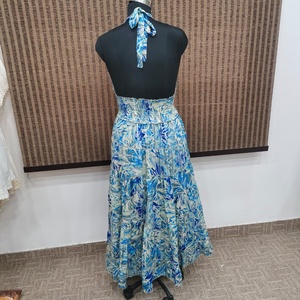 Sleeveless African Print Maxi Dress Women V Neck Tiered <b>Long</b> Dress Elegant <b>Floral</b> Casual Summer Beachwear - Product Image 5