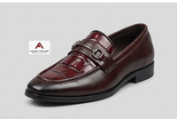 Mocassins habillés pour hommes à enfiler, en cuir synthétique et cuir verni, chaussures élégantes pour le bureau et les occasions spéciales