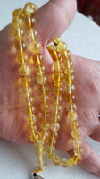 Résine d'ambre jaune Tasbih Misbah Sibha Tespih 99 perles de prière rondes chapelet islamique Tasbeeh pour Zikr Dhikr Namaz