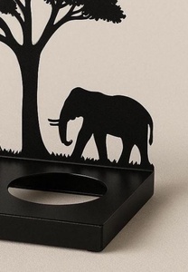 Safari Animal Tea Light Holder Set Steel Die Cut Silhouette Decor Home Decoration Heat Resistant candle set Set of 3 - Product Image 3