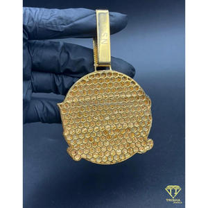 Pendentif de luxe Hip Hop avec nom, diamant de laboratoire, collier bling-bling, bijou pour homme et femme - Product Image 2