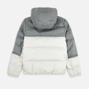 Chaqueta Acolchada con Capucha para Hombre, Diseño Color Block, Cortavientos, Invierno, Casual, Gruesa, Relleno de Poliéster, Corte Regular, Cierre de Cremallera - Product Image 2