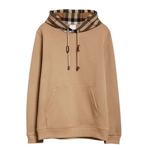 Tissu léger en polyester/coton pour un usage quotidien et en extérieur, sweat à capuche uni pour homme, imprimé, doublure douce, pull-over de qualité supérieure - Product Image 1