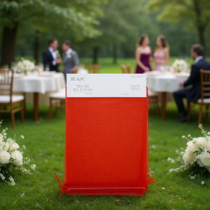 Sacchetti Regalo in Organza ILAN 17x23 Cm Rossi 3 Pezzi Sacchetti per Bomboniere Matrimonio - Product Image 3